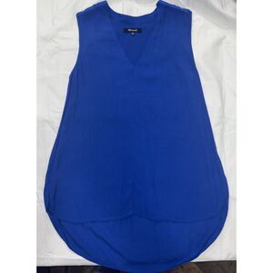 Madewell Bright Blue Sleeveless blouse